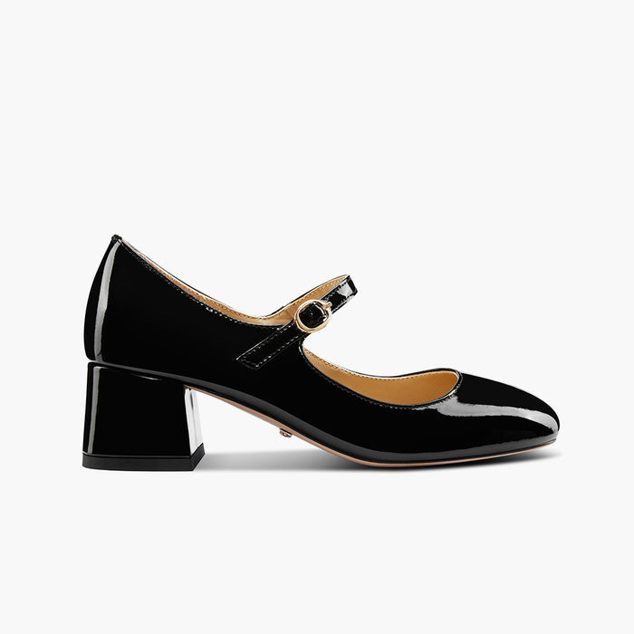 GAYLE 45 - black patent MJ pump