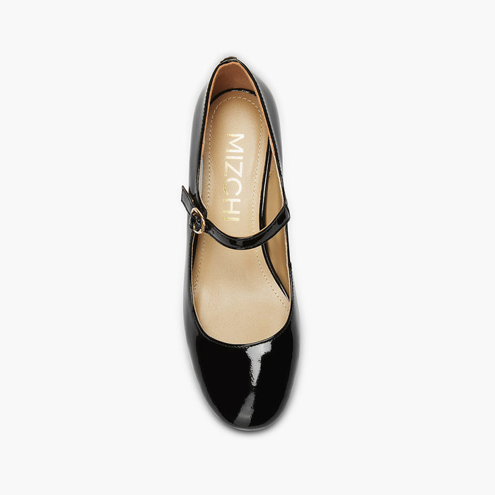 GAYLE 45 - black patent MJ pump