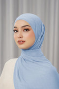georgette tapis shawl forever blue by buttonscarves