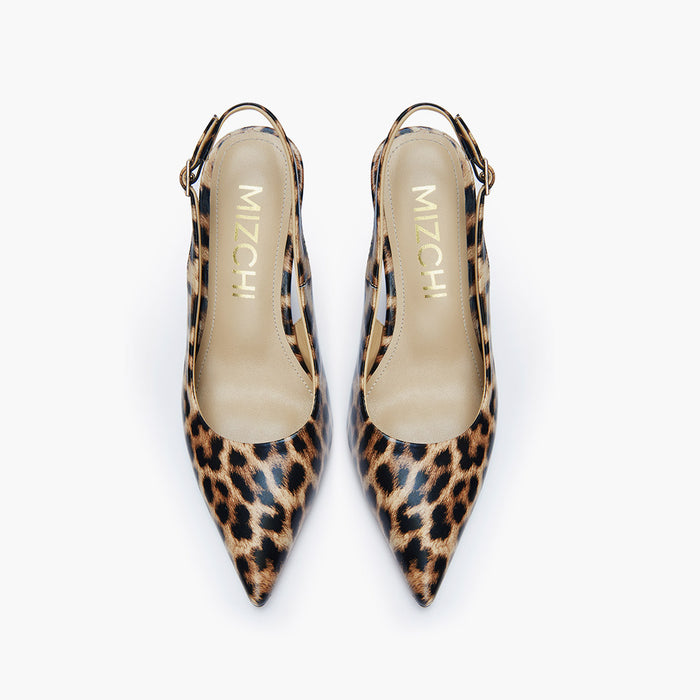 GISELLE LEOPARD - animal print slingback