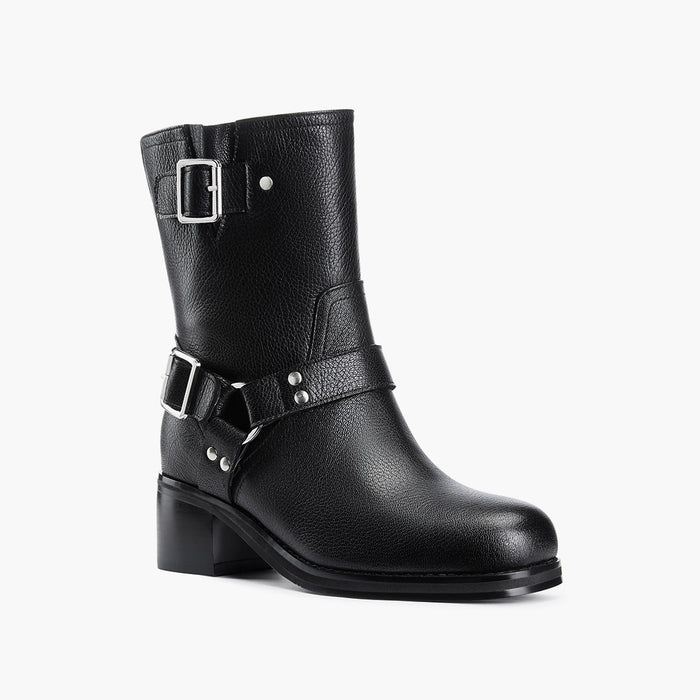 GLORIA - leather biker boots