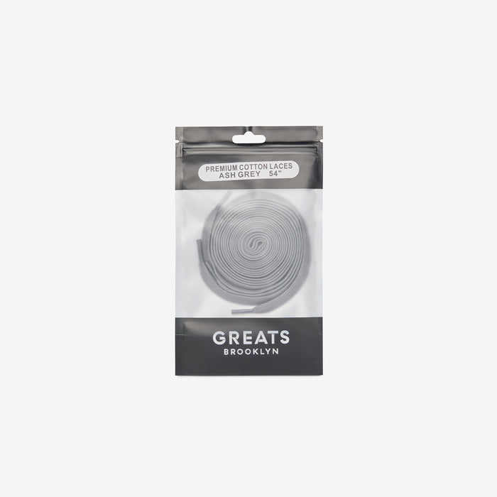 GREATS Premium Cotton Laces - Ash Grey
