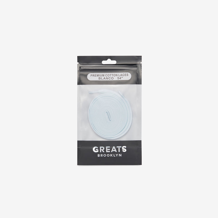 GREATS Premium Cotton Laces - Blanco