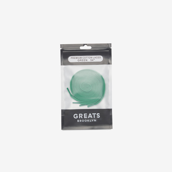 GREATS Premium Cotton Laces - Green