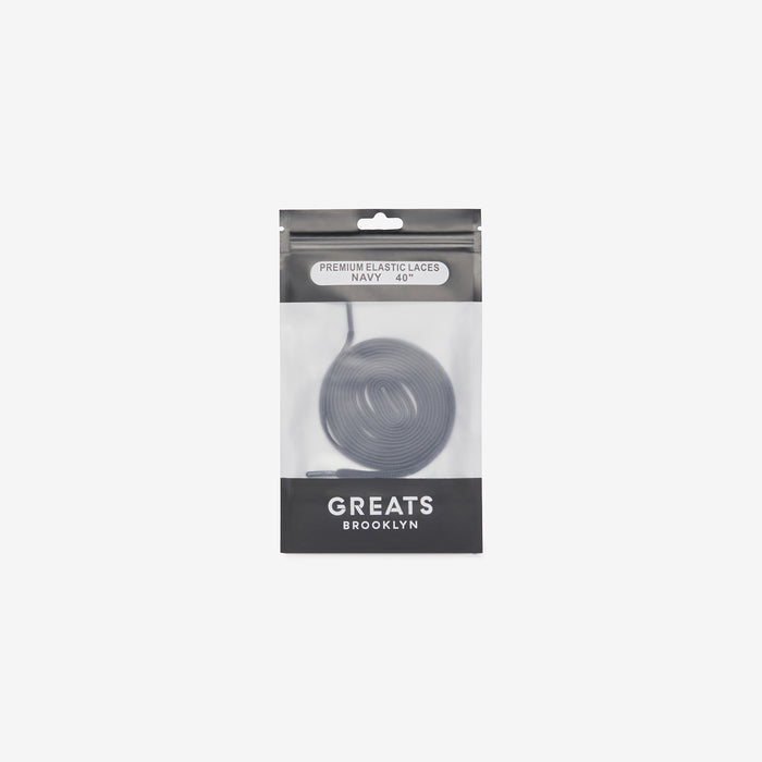 GREATS Premium Elastic Laces - Navy