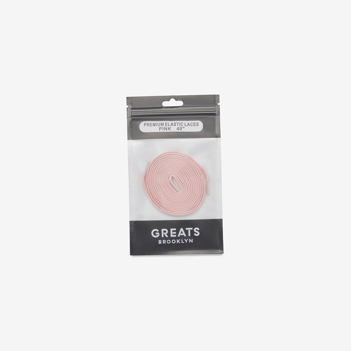 GREATS Premium Elastic Laces - Pink