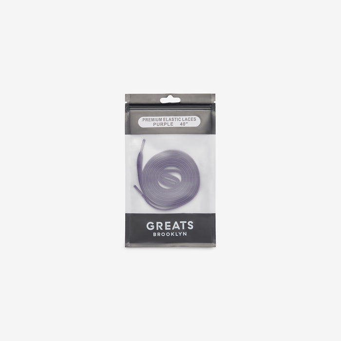 GREATS Premium Elastic Laces - Purple