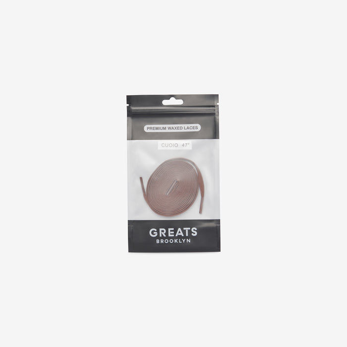 GREATS Premium Waxed Laces - Cuoio
