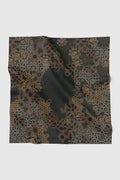 haramain 2 printed square scarf in dates by buttonscarves