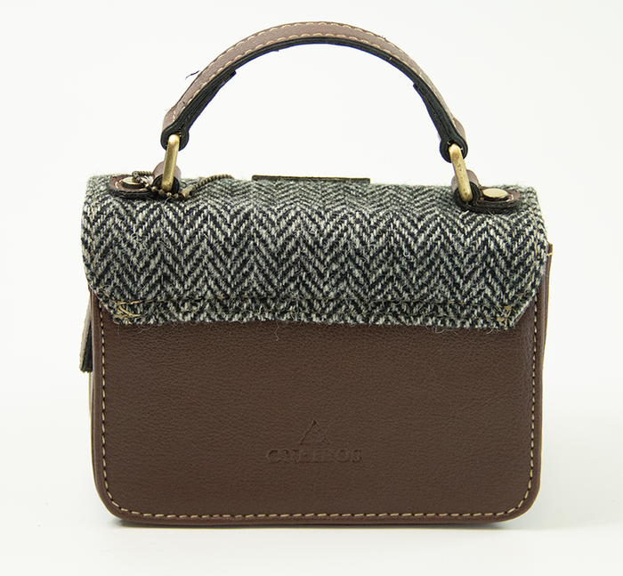 Harris Tweed  Baby Satchel Bag 5/Brown