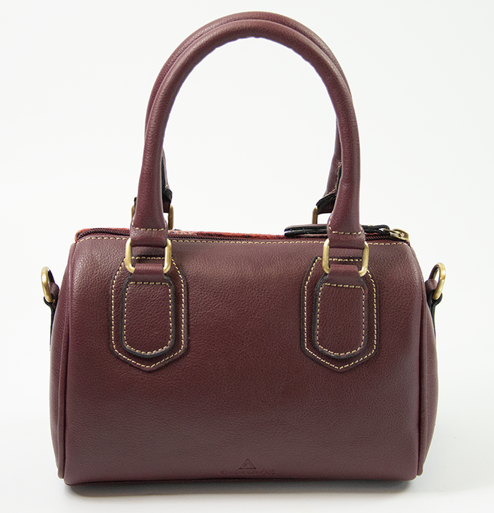 Harris Tweed Ladies Hand Bag DPX-05/Maroon