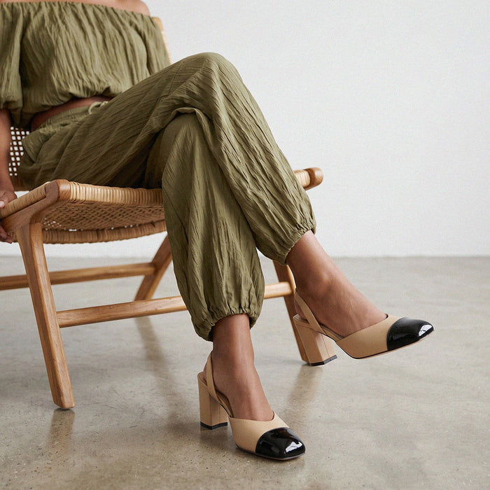 Hayven - Leather Slingback