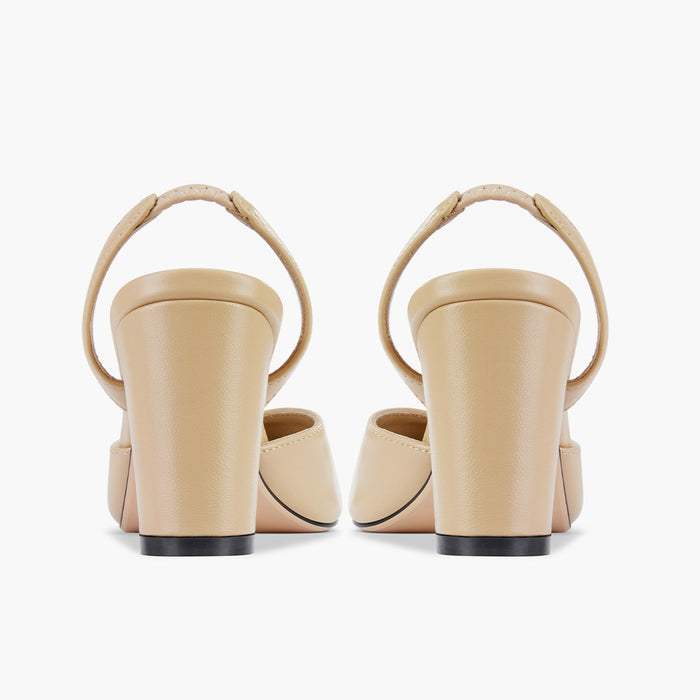 Hayven - Leather Slingback