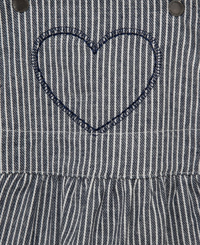 Heart Woven Overall Set (3M-12M) - Little Me