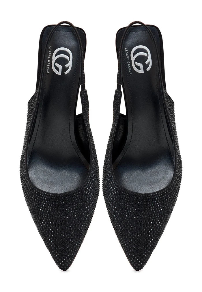 A stylish pair of black high-heeled pumps named Harper, perfect for women's shoes fashionistas looking for fashionable heels.
