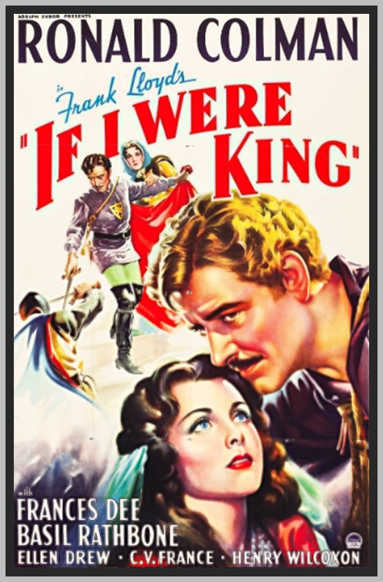 IF I WERE KING - COLORIZED - 1938 - RONALD COLMAN - RARE DVD