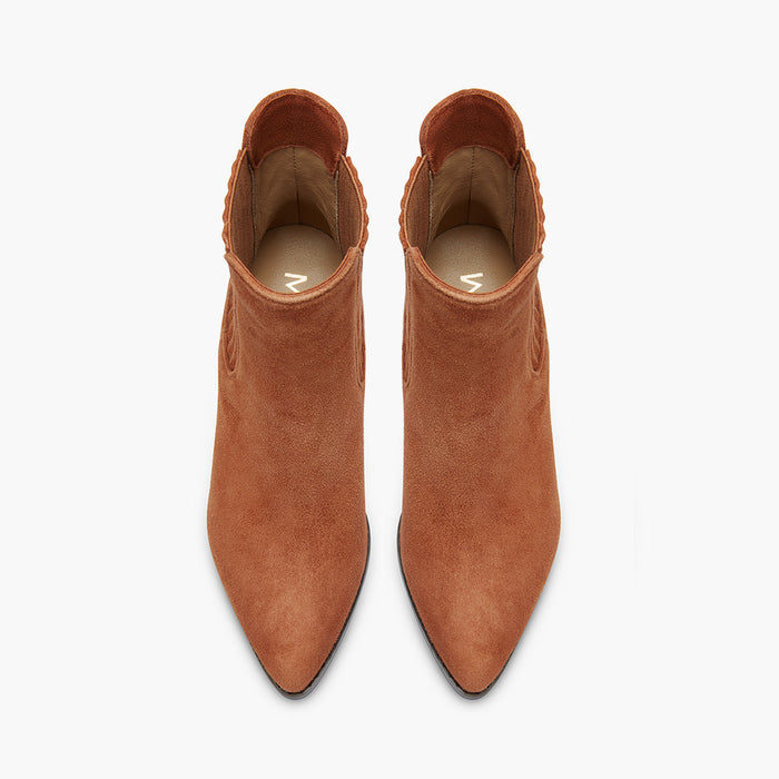 JENNY BROWN - suede cowboy boots