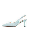 Jewel Suede High Heeled Pumps Harper - Blue