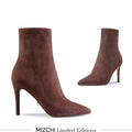 JINNY - classic Brown Suede  ankle boots