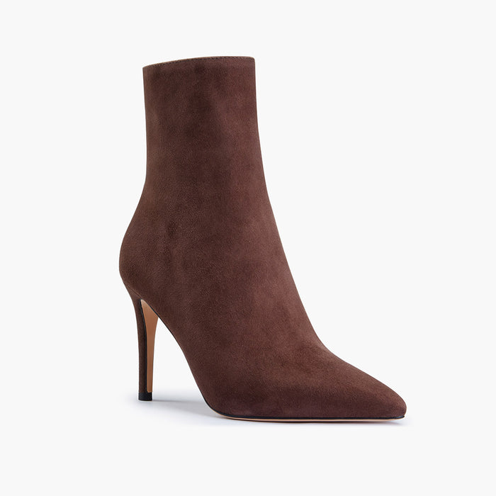 JINNY - classic Brown Suede  ankle boots