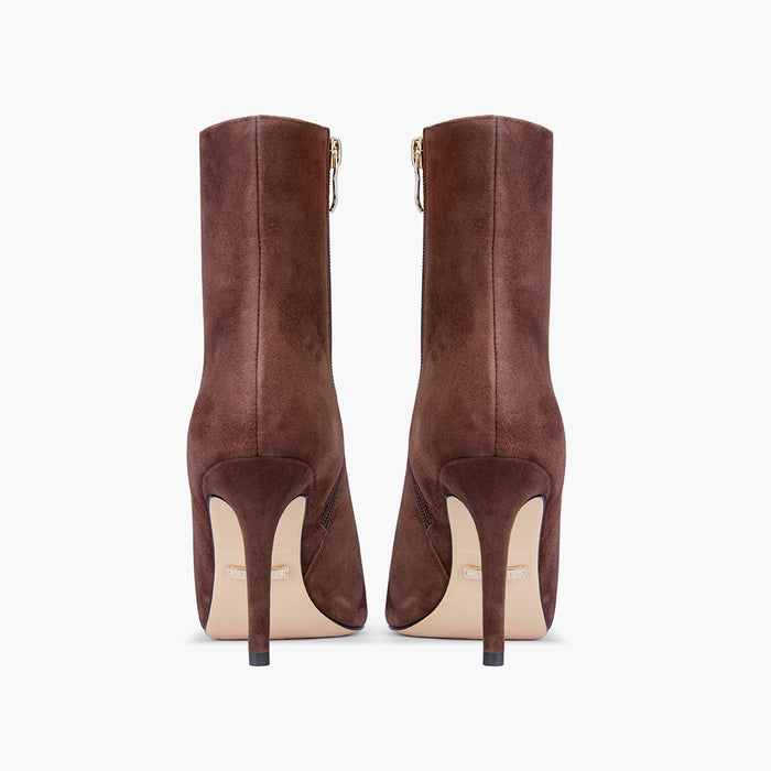 JINNY - classic Brown Suede  ankle boots