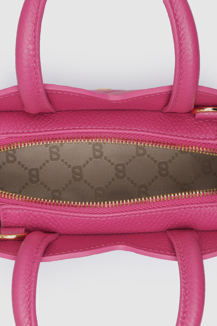 joy bag small in viva magenta by buttonscarves interior compartment
