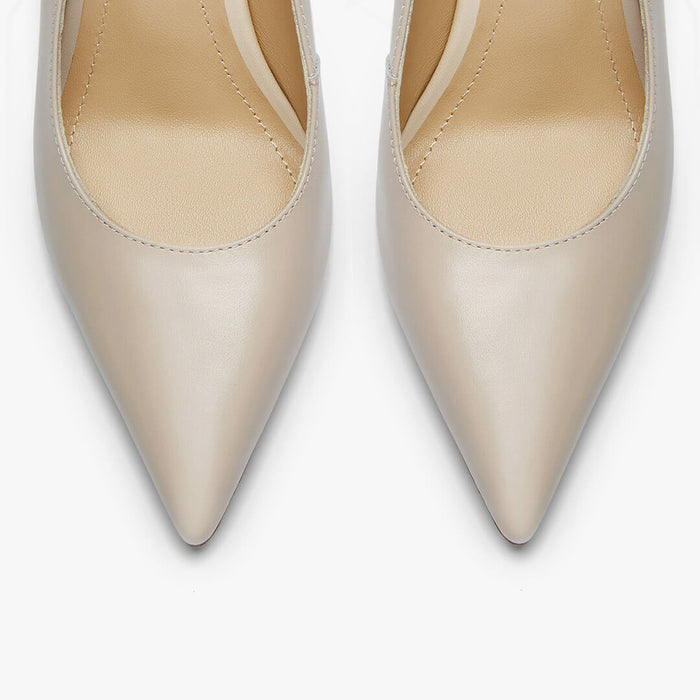 Kayte - Beige Leather Classic Pump