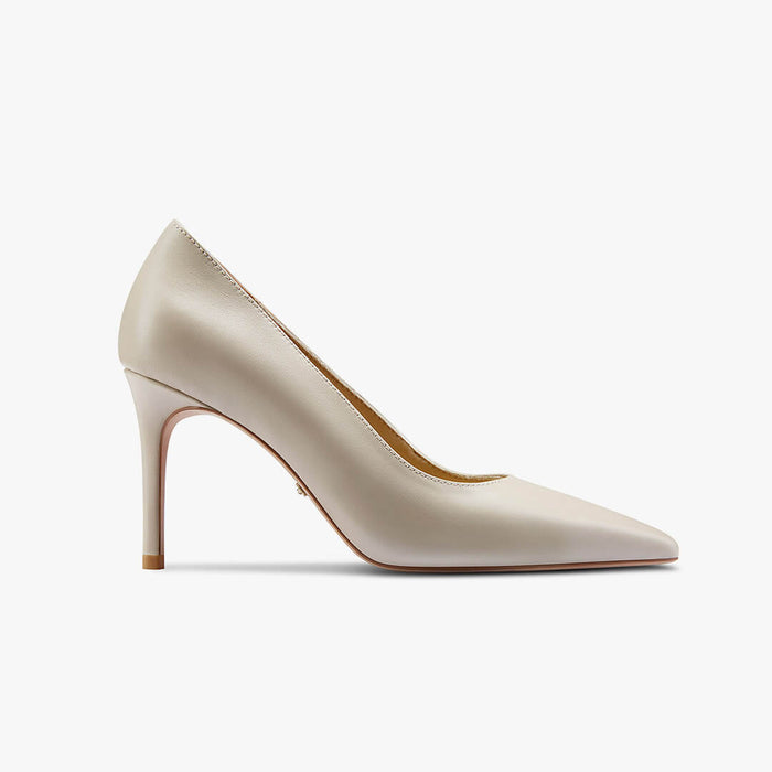 Kayte - Beige Leather Classic Pump