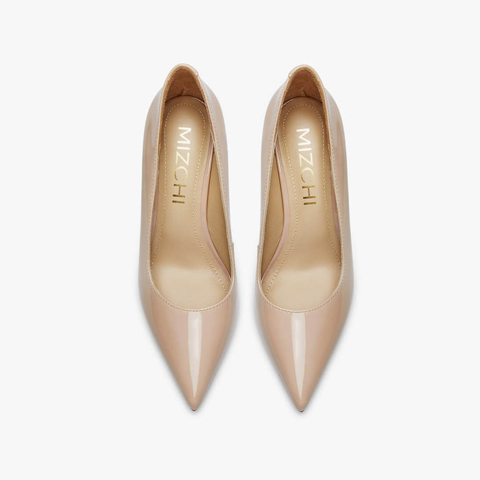 Kayte - Beige Patent Classic Pump