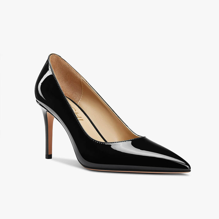 Kayte - Black Patent Classic Pump