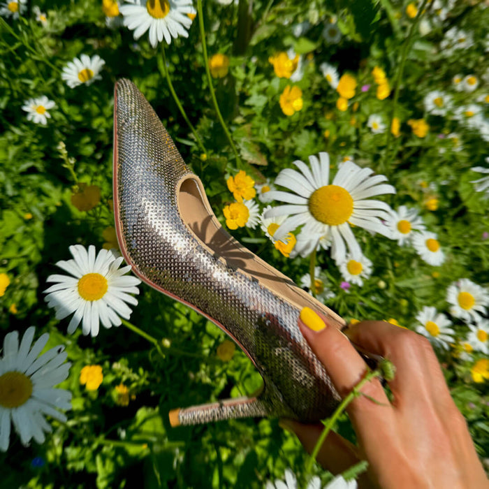 Kayte - Gold Glitter Party Pump