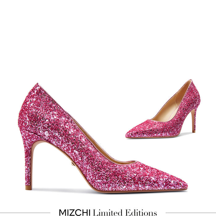 Kayte - Pink Glitter Party Pump