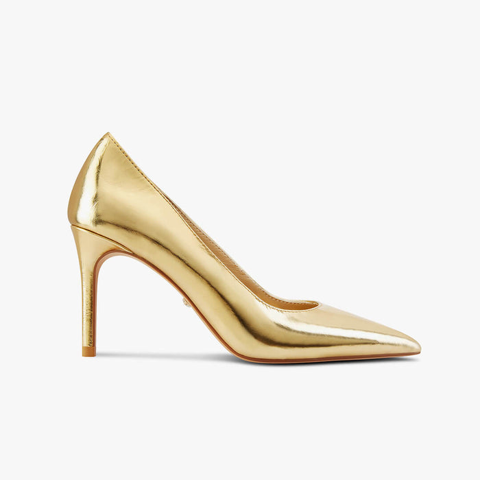 Kayte - Vintage Gold Classic Pump (Custom version with ankle strap)