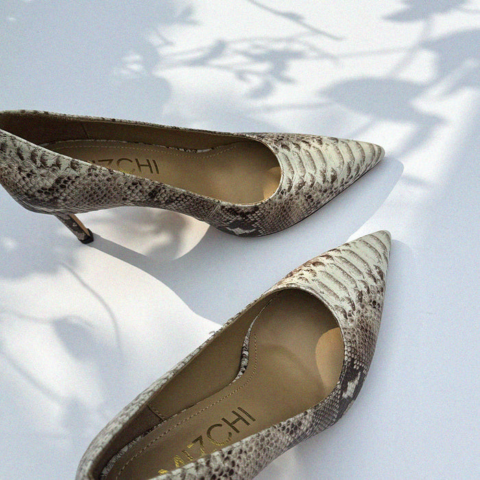 KAYTE PYTHON - snake effect classic pumps