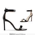 KESIA BLACK PATENT - high sandal