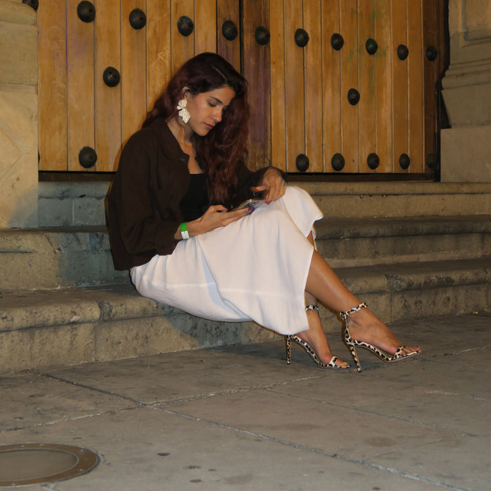 KESIA LEOPARD - high sandal