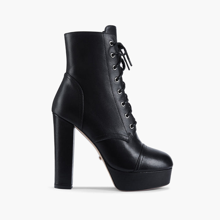 KINSLEY - lace up platform ankle boots