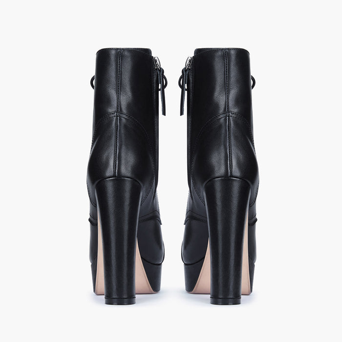 KINSLEY - lace up platform ankle boots