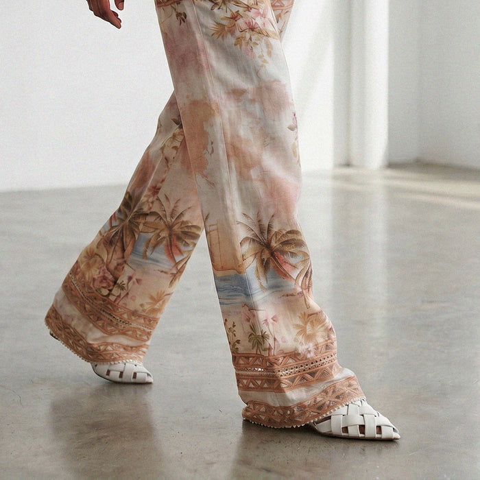 Kloss Off White - Leather Wedge