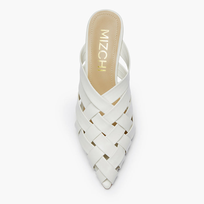 Kloss Off White - Leather Wedge