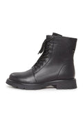 A pair of stylish lace-up platform ankle boots for women, perfect for trendy fashion footwear looks.
