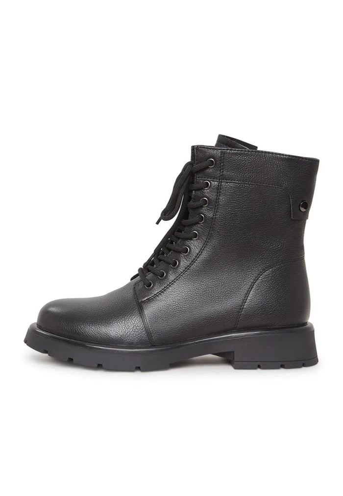 A pair of stylish lace-up platform ankle boots for women, perfect for trendy fashion footwear looks.