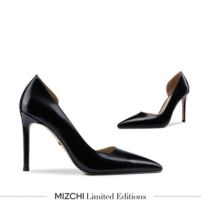 LALITA BLACK  - d'orsay cut heel