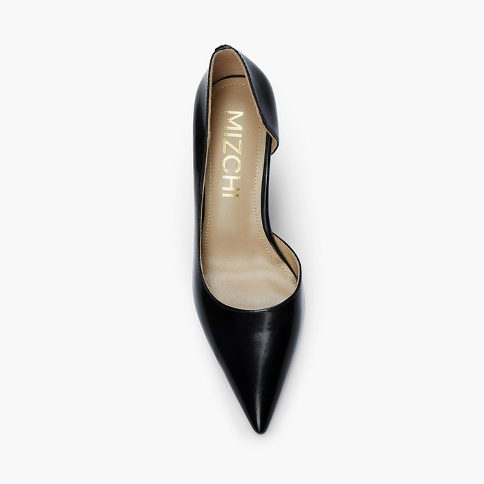LALITA BLACK  - d'orsay cut heel