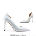*LALITA WHITE  - d'orsay cut heels