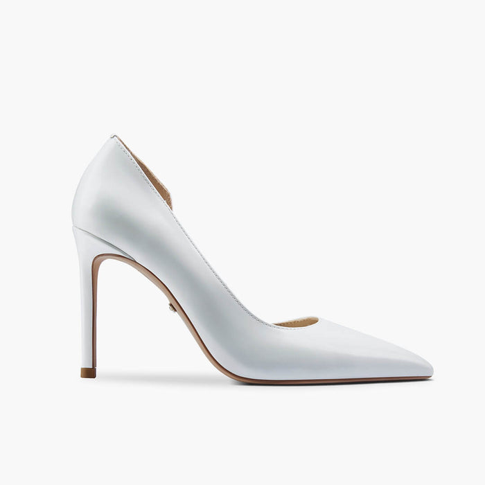 *LALITA WHITE  - d'orsay cut heels