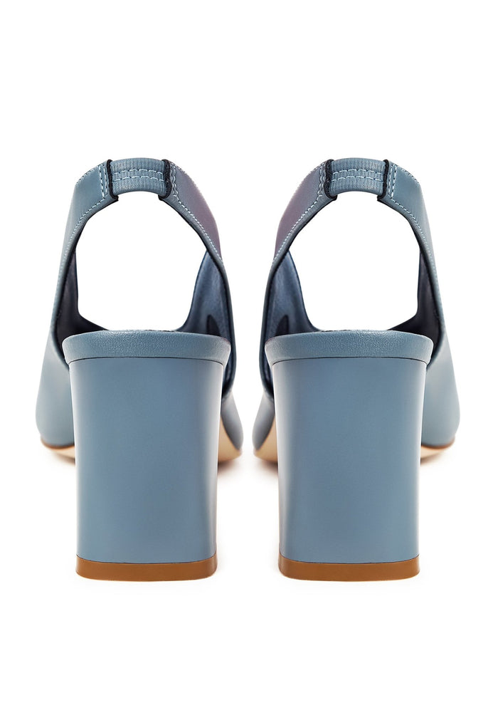 Leather Classic Block Heel Sandals - Cesare Gaspari - Sandals