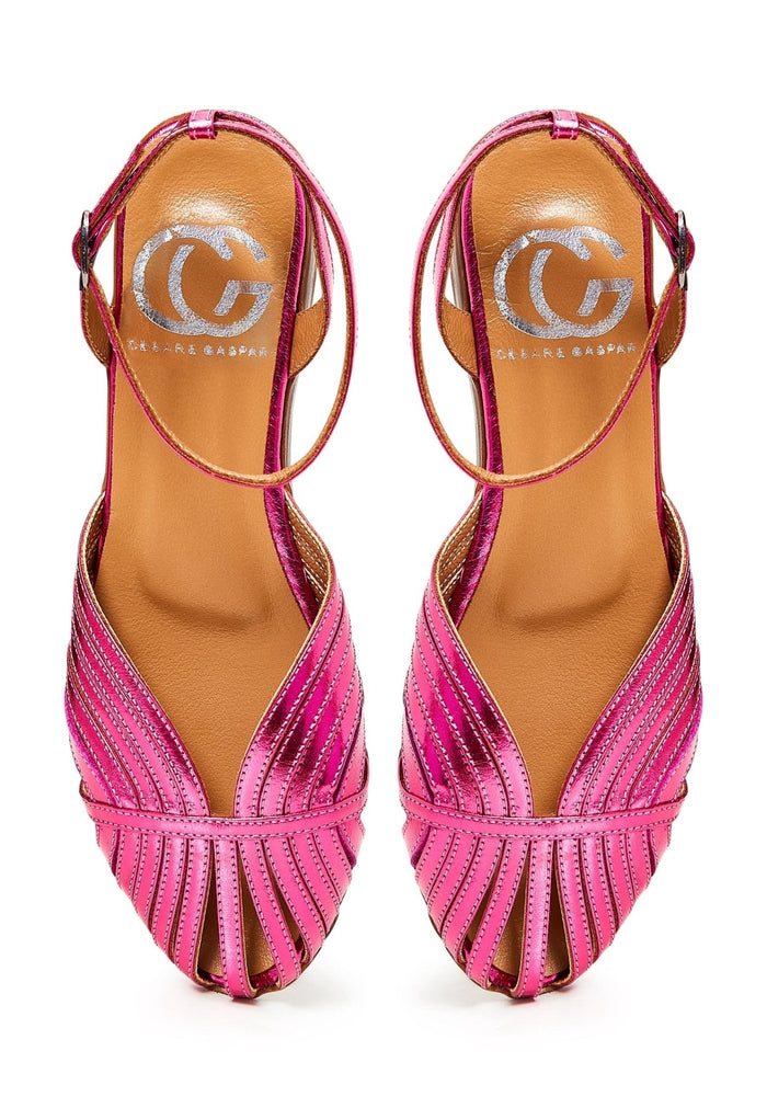 Leather Flat Sole Sandals - Cesare Gaspari - Sandals