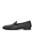 Leather Luxe Slip-Ons - Black