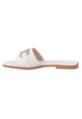 Leather Mules - White
